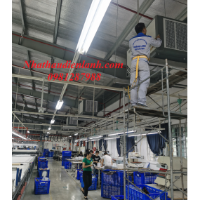MÁY LẠNH CÔNG NGHIỆP CHO XƯỞNG MAY, XƯỞNG DỆT TIẾT KIỆM ĐIỆN 35–50%